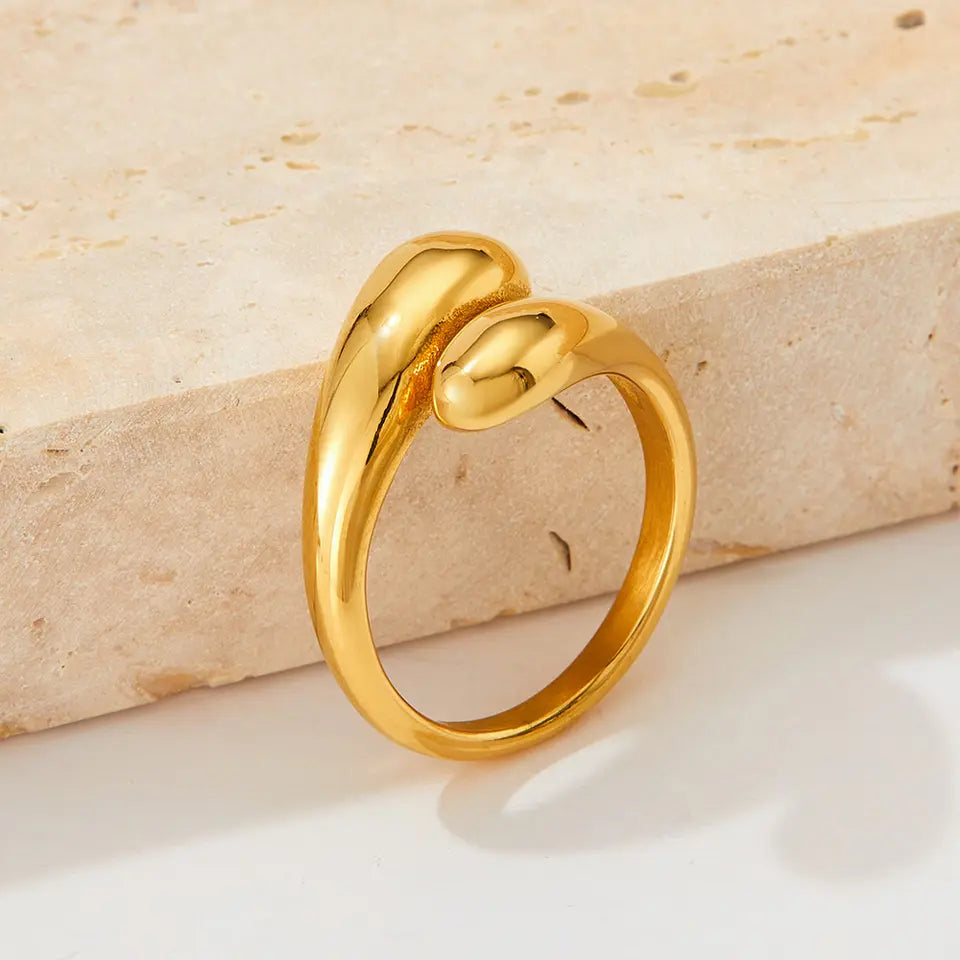 Curve Bright Open Finger Ring