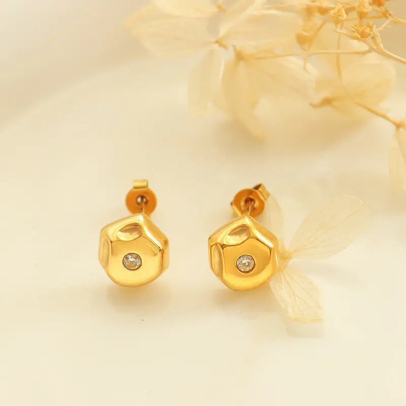 Crystal Geometric Earrings