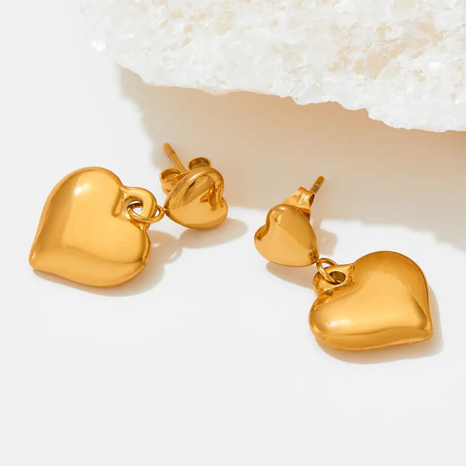 Chunky Heart Earrings