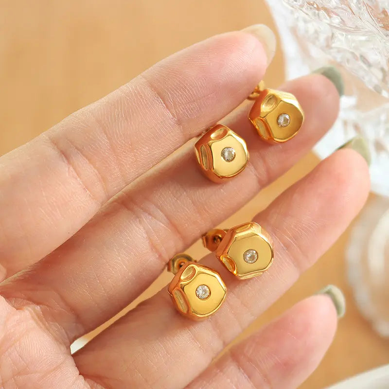 Crystal Geometric Earrings