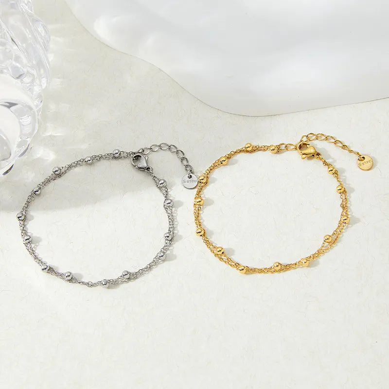 Simple Classic Anklets - Gold