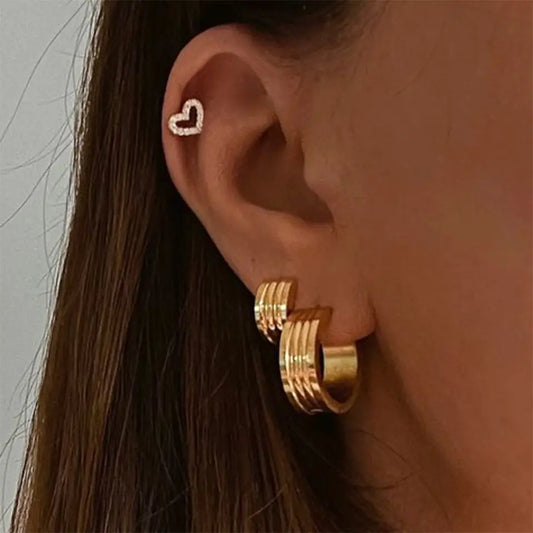 Trendy Hoops Earrings