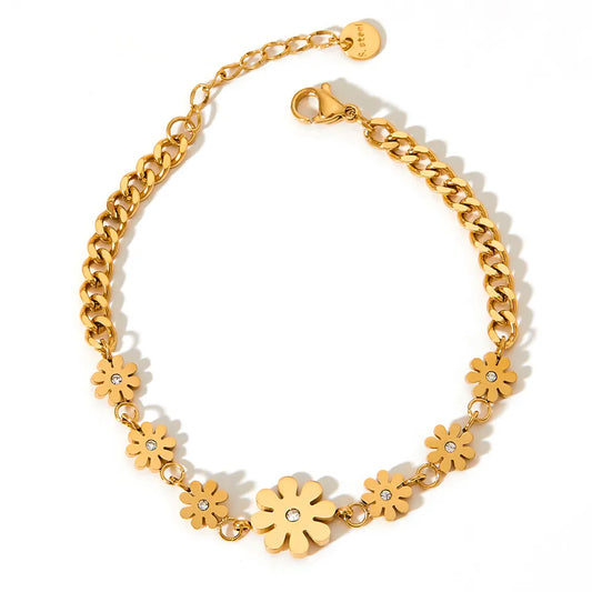 Hip Hop Daisy Flower Chain Bracelets