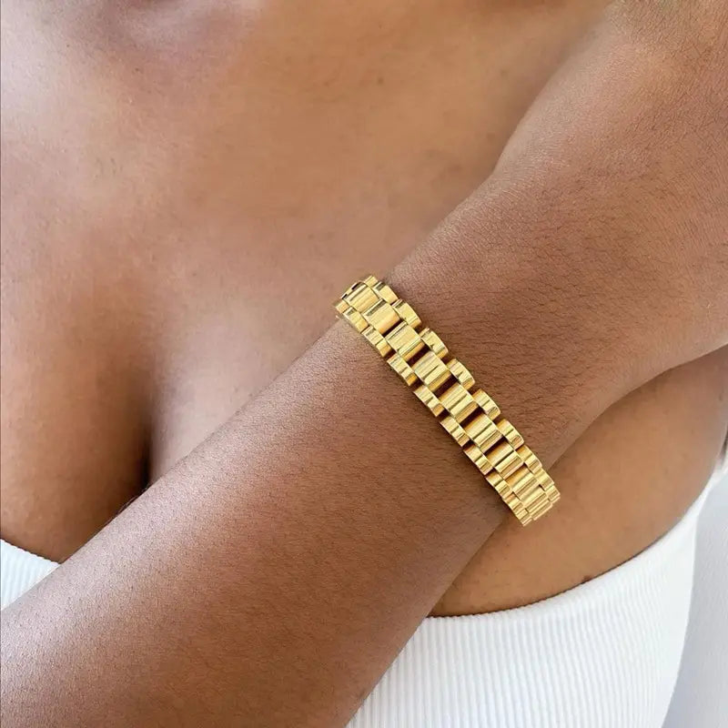 Watchband Bracelet - Gold