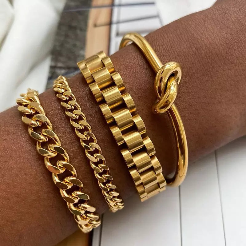 Watchband Bracelet - Gold