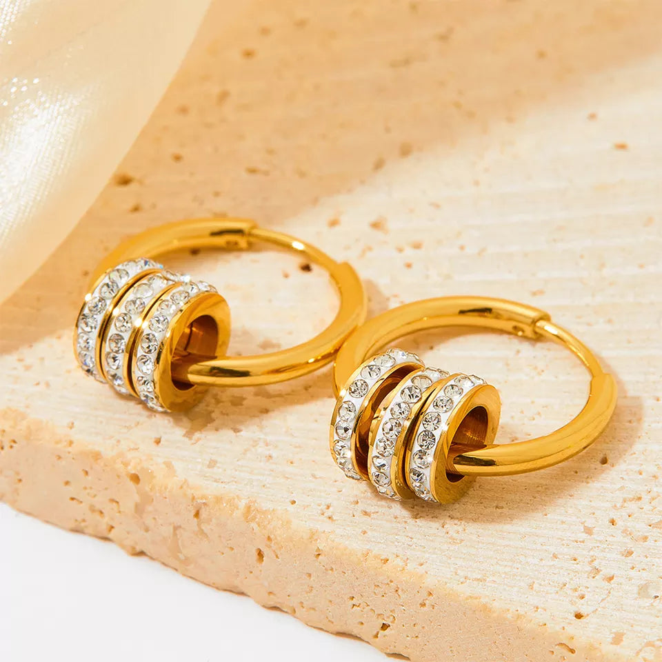 Multi-circle Earrings - Gold